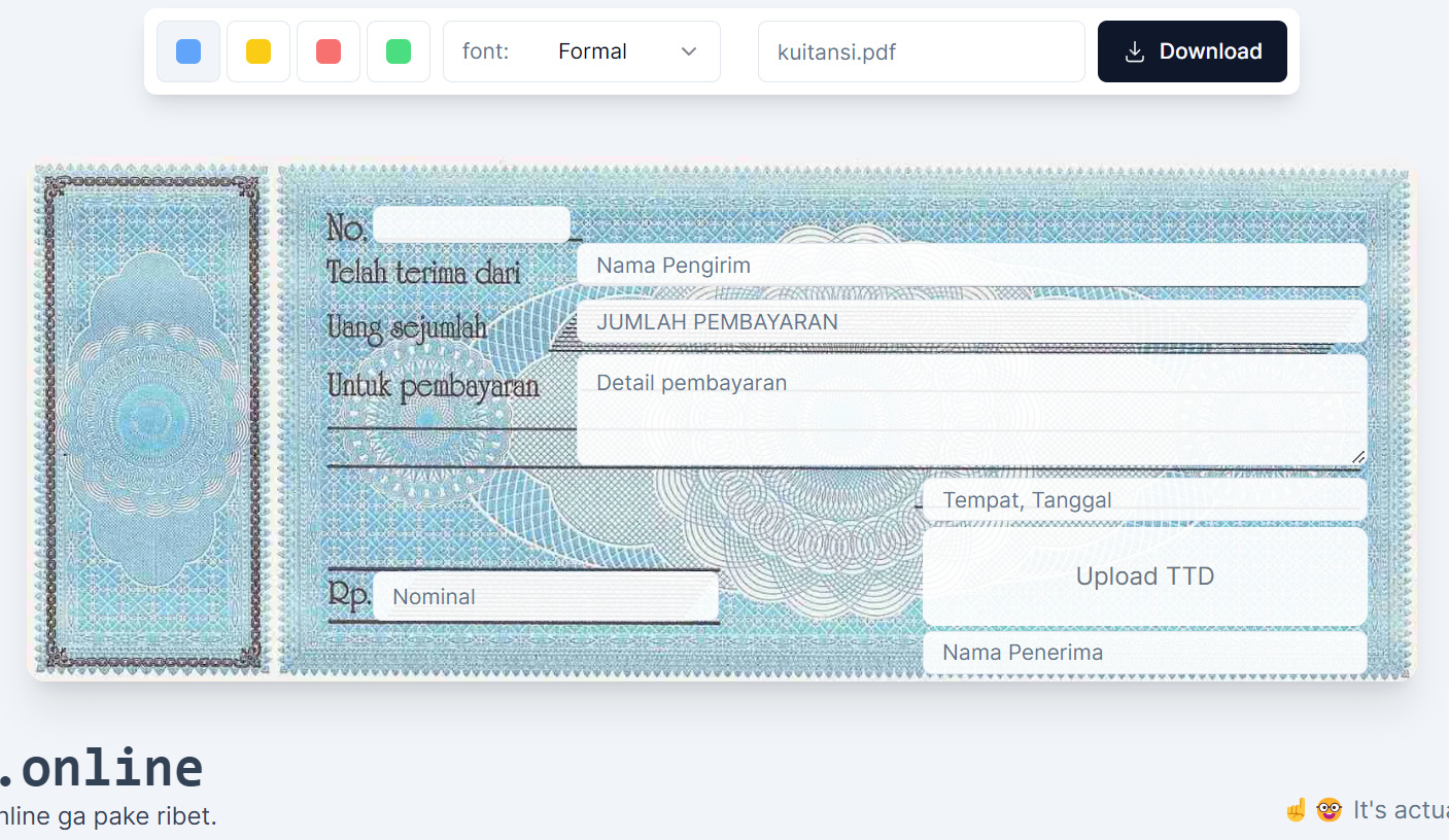 Kwitansi Online